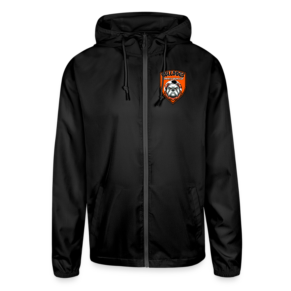 Unisex Lightweight Windbreaker Jacket - black