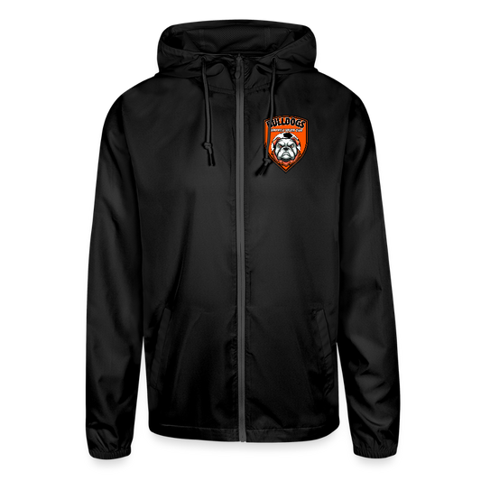 Unisex Lightweight Windbreaker Jacket - black